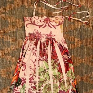 Summer/spring knee length dress/ Swim cover up